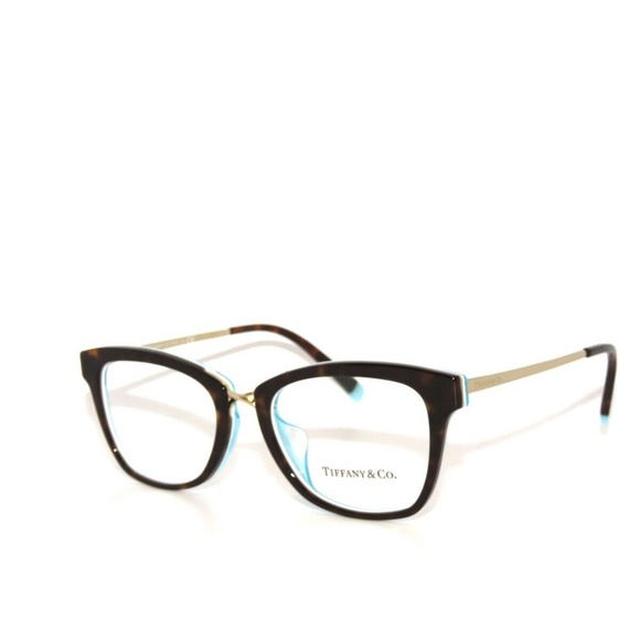 Tiffany & Co Frame 2186F 8275 52 Havana On Crystal Blue 2186 Eyeglasses